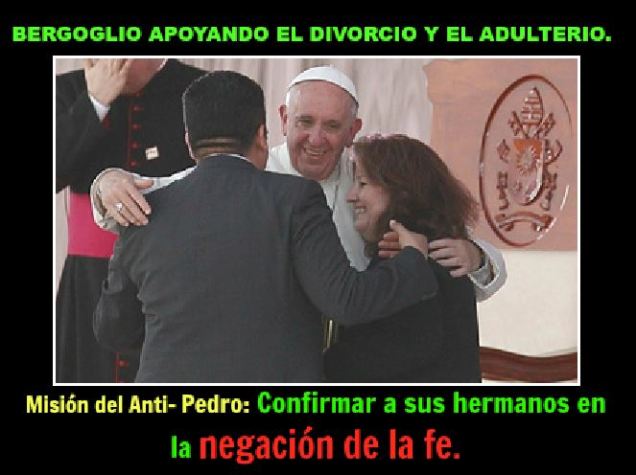 Mision de Bergoglio destruir la fe