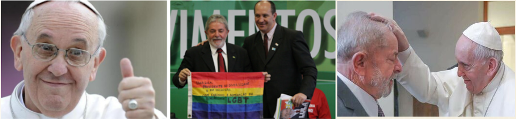 bergoglio apoya al expresidente abortista pro gay lula silva